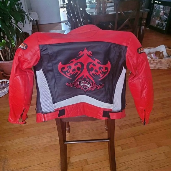 🔥  Akoury Genuine Leather Motorcycle Jacket – Vintage Biker Style 🔥 - Picture 13 of 14